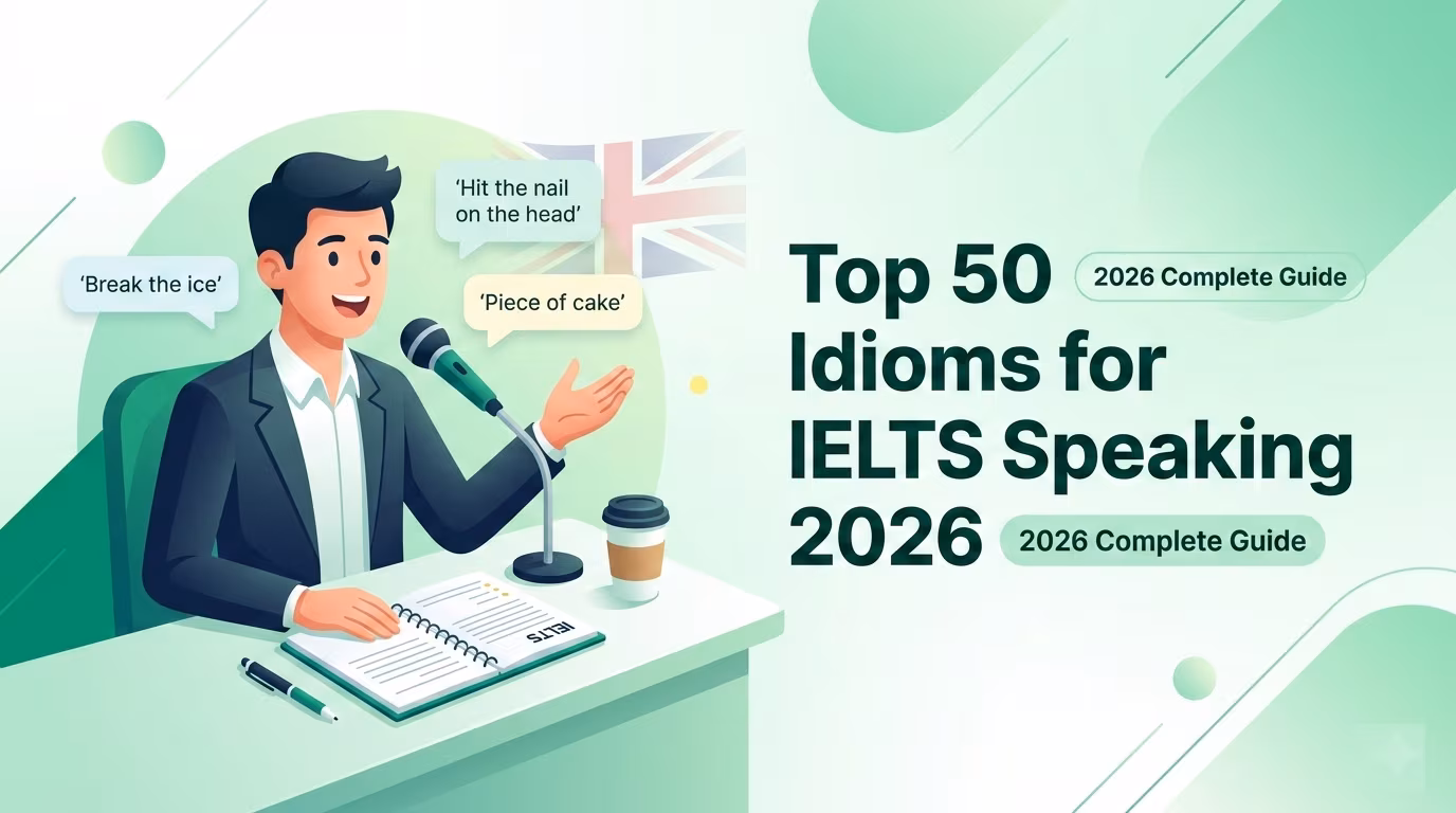 Top 50 Idioms for IELTS Speaking 2026 – Boost Your Fluency Score